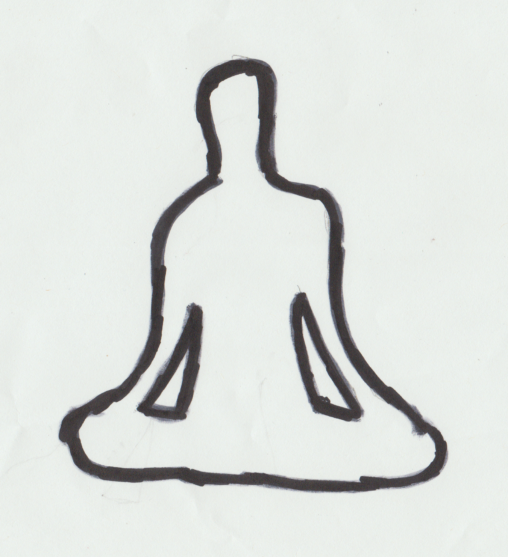 person meditating
