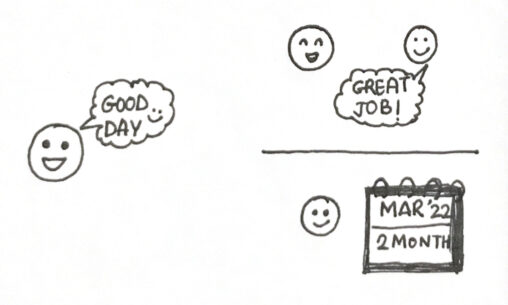 Stick figure describing her best day during the Get Cape Project assignment