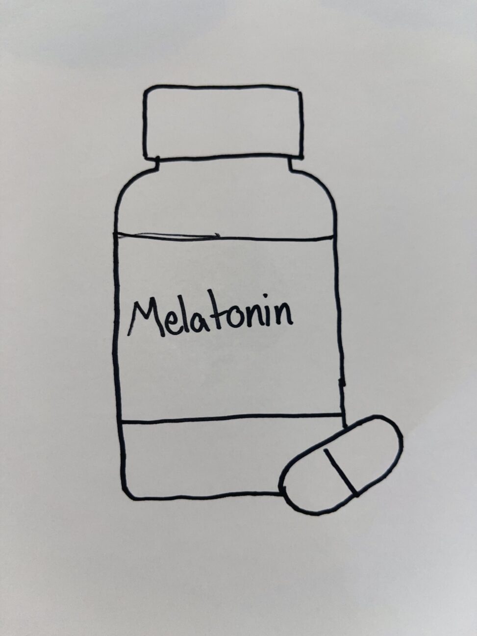 Bottle of Melatonin